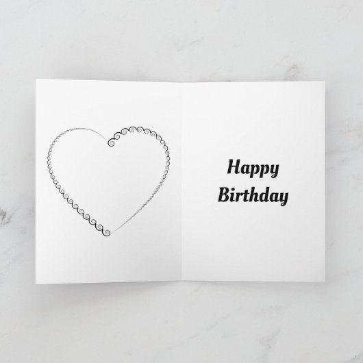 Jolie carte spéciale 16e anniversaire (Intérieur)