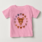 Jolie Cartoon Bear Baby T-shirt bébé (Devant)