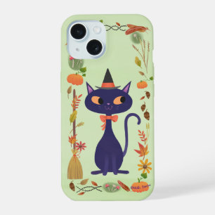 Jolie chatte sorcière d'Halloween