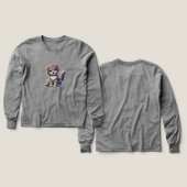 Jolie chemise longue couchette Kitten Kids (Motif recto et verso)