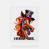 Jolie cheval fille mot art (Recto)