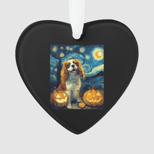 Jolie Chien Cavalier King Charles Spaniel Hallowee (devant)