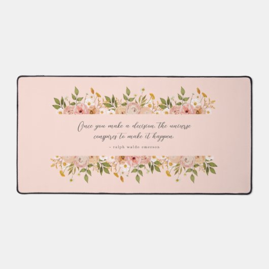 Jolie citation personnelle bohème rose (Recto)