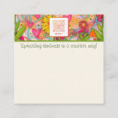 Jolie Citation Religieuse Florale Carte De Bonté (Dos)