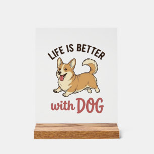 Jolie conception de la vie de chien Corgi est meil
