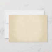 jolie conception de mariage vintage RSVP (Dos)