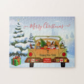 Jolie conduite de Noël à la maison Puzzle (Horizontal)