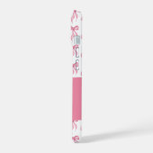 Jolie coquette Monogramme Bow rose (Côté gauche)