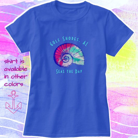Jolie Côte du Golfe Alabama Seashell T-Shirt