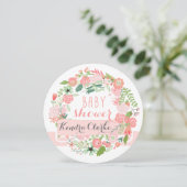 JOLIE COUCHE FLORALE| INVITATION BABY SHOWER (Debout devant)