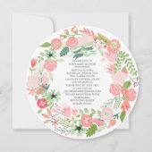 JOLIE COUCHE FLORALE| INVITATION BABY SHOWER (Dos)