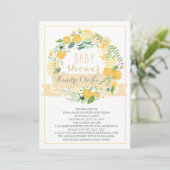 JOLIE COUCHE FLORALE | INVITATION BABY SHOWER (Debout devant)