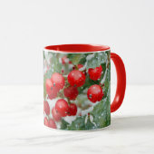 Jolie Coupe Holly Berry Snow Holiday Mug (Devant droit)