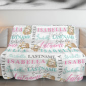 Jolie couverture de fentes avec nom avec bandes