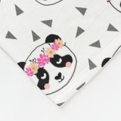 Jolie couverture de panda - panda floral de (Coin)