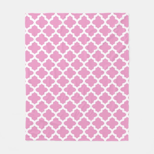 Jolie couverture en polaire Motif rose (Devant)