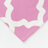 Jolie couverture en polaire Motif rose (Coin)