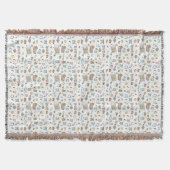Jolie couverture jetée motif de nursery bébé paste (Devant)