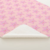 Jolie couverture Sherpa Star Rose (3/4)