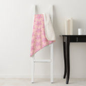 Jolie couverture Sherpa Star Rose (En situation)