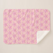 Jolie couverture Sherpa Star Rose (Devant (Horizontal))