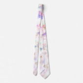 Jolie Cravate Motif en marbre multicolore (Dos)