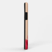 Jolie crème rose Monogramme Floral Coque initial-M (Dos/Droite)