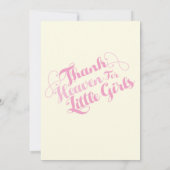 Jolie dans rose bébé douche Invitations (Dos)