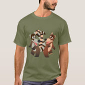 Jolie Danseuse Caricature Coatimundis T-shirt (Devant)
