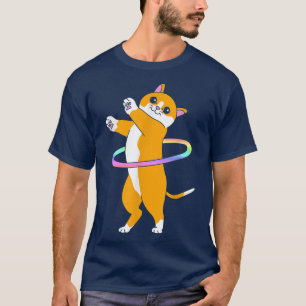 Jolie danseuse Hula Hooper Chat Hula Hoop T-shirt