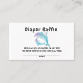 Jolie dauphins fille Carte de visite Baby shower (Devant)