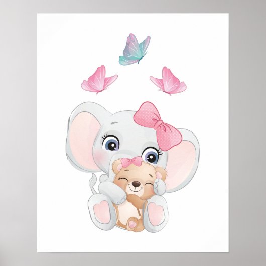 Jolie décoration de chambre pour éléphants (Devant)