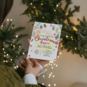 Jolie décoration fête de Noël invitation