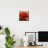 Jolie décoration murale botanique de rose DIY (Bureau à domicile)