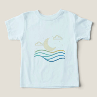 Jolie demi-lune et vagues – Conception minimale po