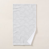 Jolie dentelle délicate aspect floral blanc (Serviette à main)