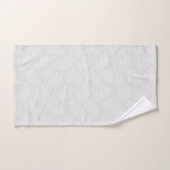 Jolie dentelle délicate aspect floral blanc (Serviette à main)