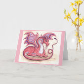 Jolie en rose - carte (Fleur jaune)