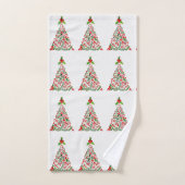 **JOLIE ENSEMBLE DE SERVIETTES DE NOËL** (Serviette à main)