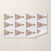**JOLIE ENSEMBLE DE SERVIETTES DE NOËL** (Serviette à main)