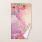 Jolie et élégante aquarelle florale (Serviette à main)