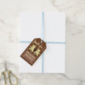 Jolie étiquette de cadeau de chocolat en forme d'o (Avec de laficelle)