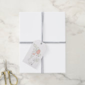 Jolie étiquette de cadeau de lapin de Pâques (Avec de la ficelle)