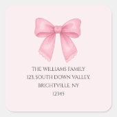 Jolie étiquette de retour à l'expéditeur au nœud r (Devant)