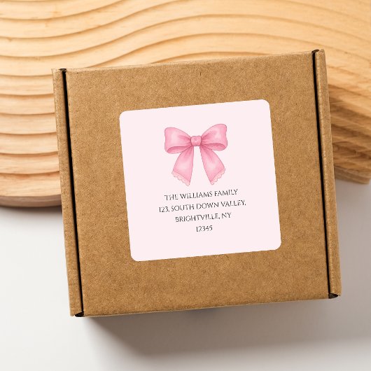 Jolie étiquette de retour à l'expéditeur au nœud r