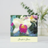 Jolie Faire-part de mariage orchidée (Debout devant)