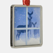 Jolie famille de cerfs Ornement de Noël (Droite)