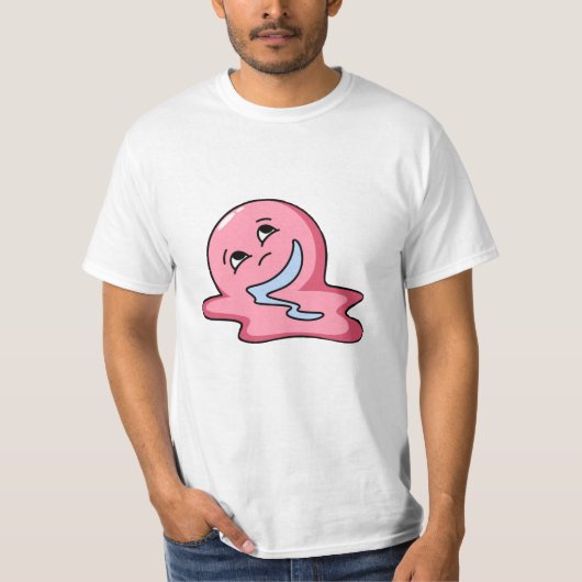 "Jolie Fantôme rose des années 90 T-shirt rétro" (Devant)