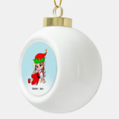 Jolie fée de Noël Elf Ornement en métal (Droite)