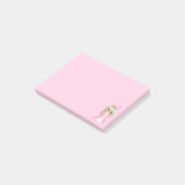 Jolie fée sur des notes Post-it roses (Incliné)